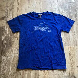 Wright Bros Airplane Patent Blue Shirt National Parks Adult XL